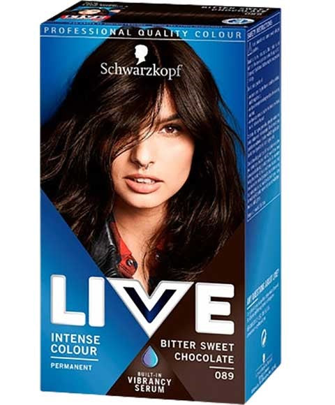 Schwarzkopf Live Color Intense Permanent Colours 89 Bitter Sweet Chocolate