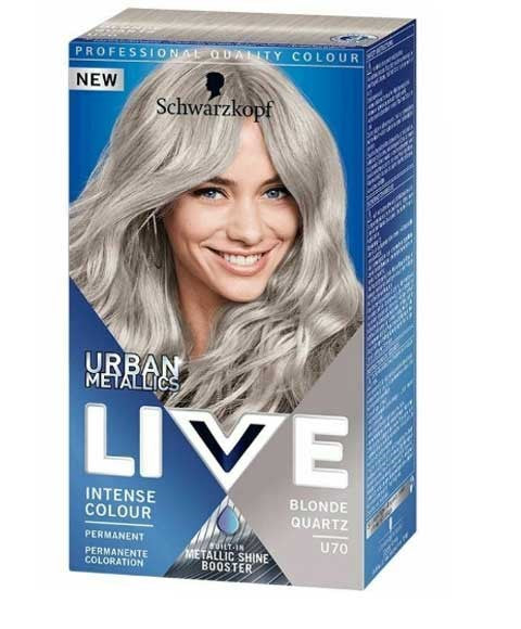 Schwarzkopf Live Urban Metalic Intense Permanent Colour  U70 Blonde Quartz