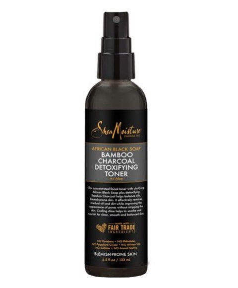 Shea Moisture African Black Soap Bamboo Charcoal Detoxifying Toner