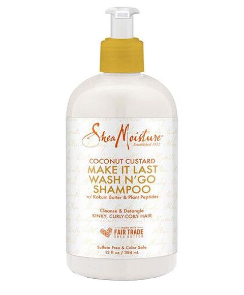 Shea Moisture Coconut Custard Make It Last Wash N GO Shampoo