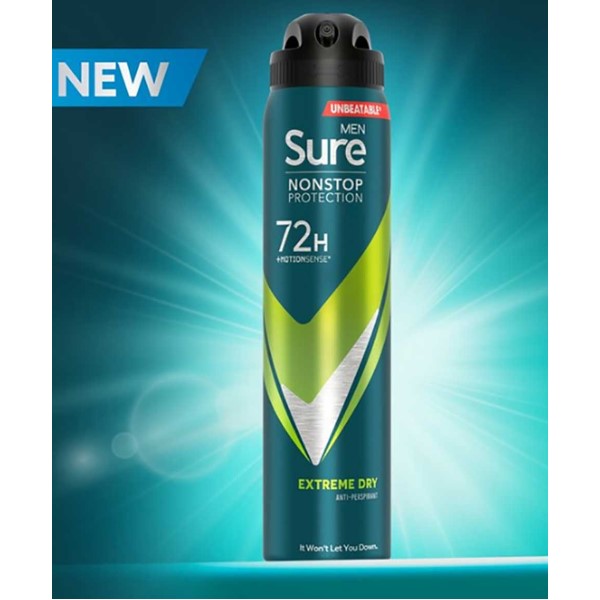 Sure  Men Non Protection 72 H Extreme Dry Deodorant Spray