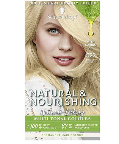 Schwarzkopf Natural And Nourishing Hair Dye Multi Tonal Colour 522 Extra Light Blonde