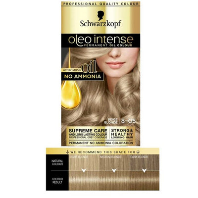Schwarzkopf Oleo Intense No Ammonia Permanent Colour Beige Blonde 8 05