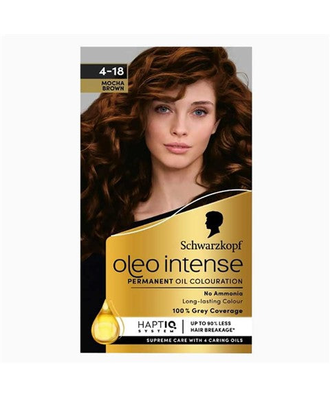 schwarzkopf Oleo Intense Permanent Oil Colouration 4 18 Mocha Brown