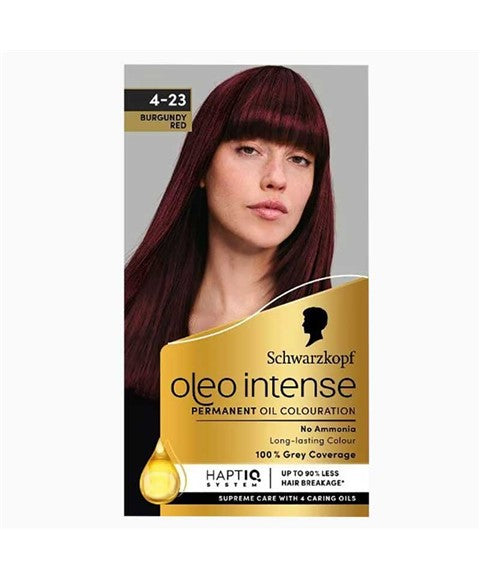 schwarzkopf Oleo Intense Permanent Oil Colouration 4 23 Burgundy Red
