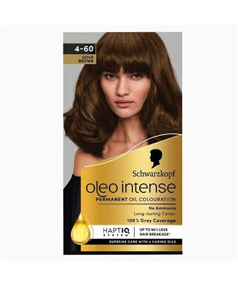 schwarzkopf Oleo Intense Permanent Oil Colouration 4 60 Gold Brown