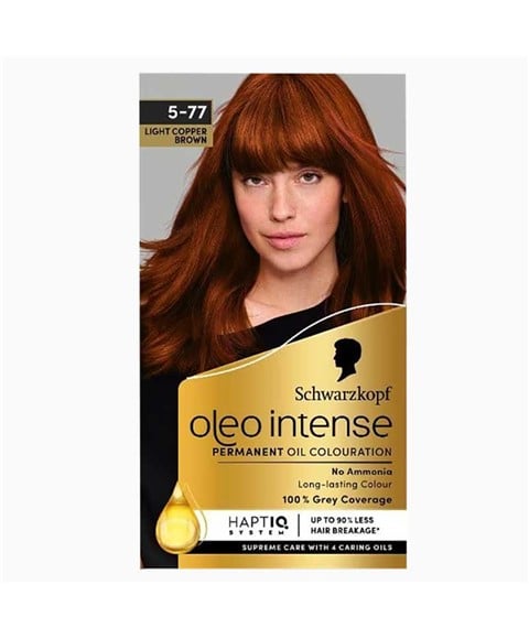 schwarzkopf Oleo Intense Permanent Oil Colouration 5 77 Light Copper Brown