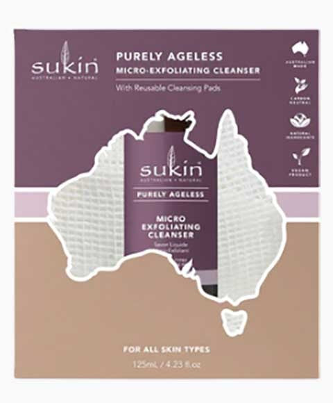 sukin  Purely Ageless Micro Exfoliating Cleanser Gift Set