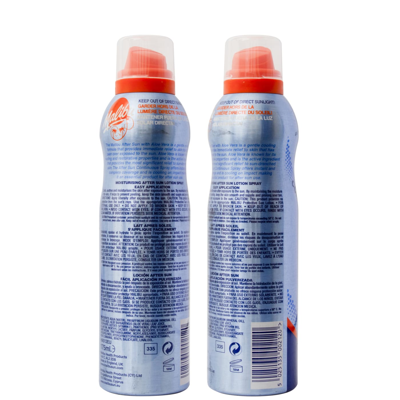 Malibu Continous Spray Moisturising After Sun Lotion Spray 175ml