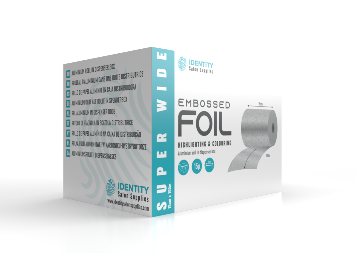 Identity Salon Supplies Embossed Highlighting And Colouring Super Wide Foil