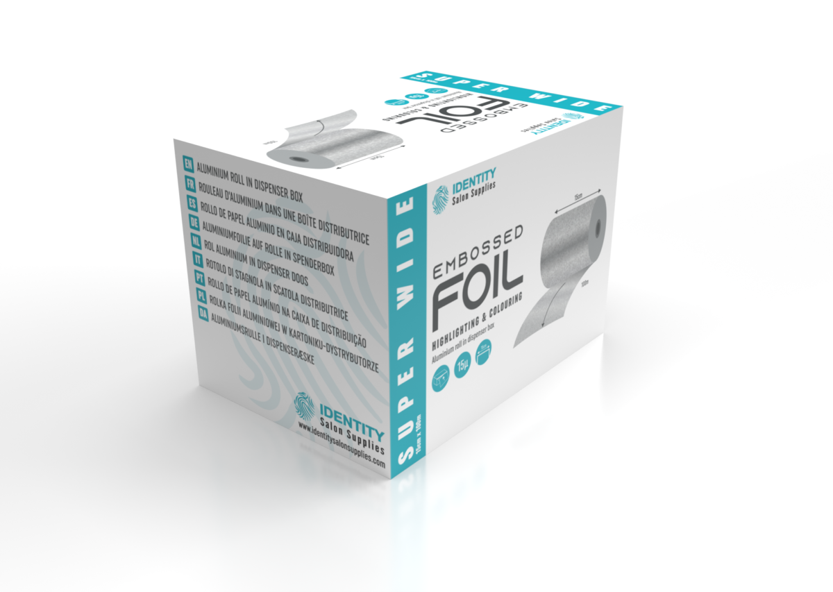 Identity Salon Supplies Embossed Highlighting And Colouring Super Wide Foil