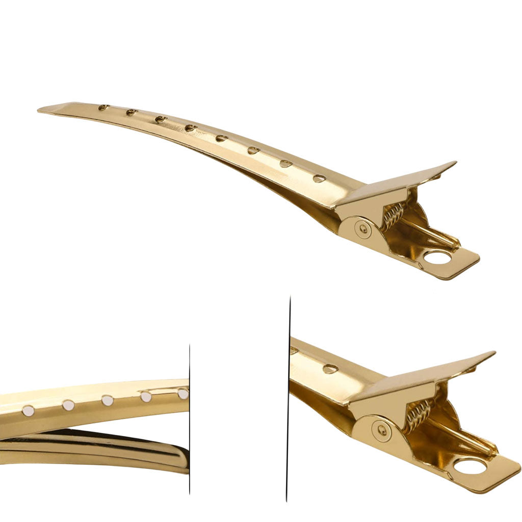 Bee Sales Salon Essentials Metal Gold Duck Bill Hair Clip 3114GOL