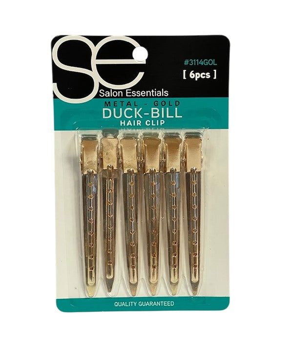 Bee Sales Salon Essentials Metal Gold Duck Bill Hair Clip 3114GOL