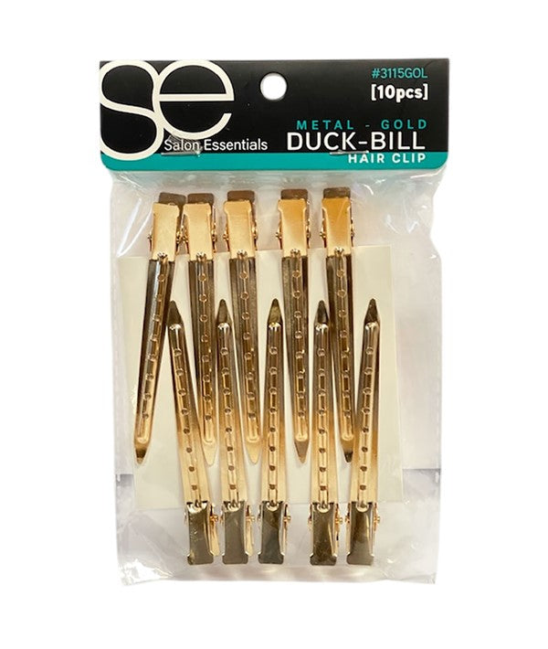 Bee Sales Salon Essentials Metal Gold Duck Bill Hair Clip 3115GOL