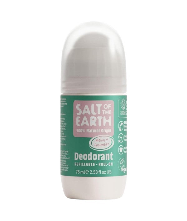 Salt Of The Earth  Natural Deodorant Roll On Melon And Cucumber