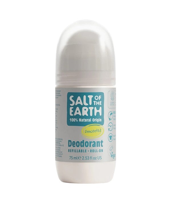 Salt Of The Earth  Natural Deodorant Roll On Unscented