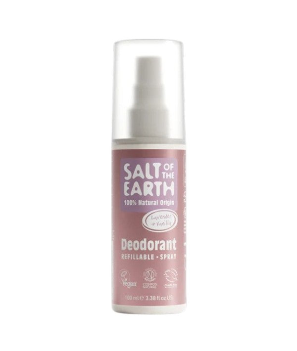 Salt Of The Earth  Natural Deodorant Spray Lavender And Vanilla
