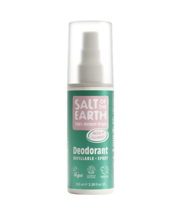 Salt Of The Earth  Natural Deodorant Spray Melon And Cucumber