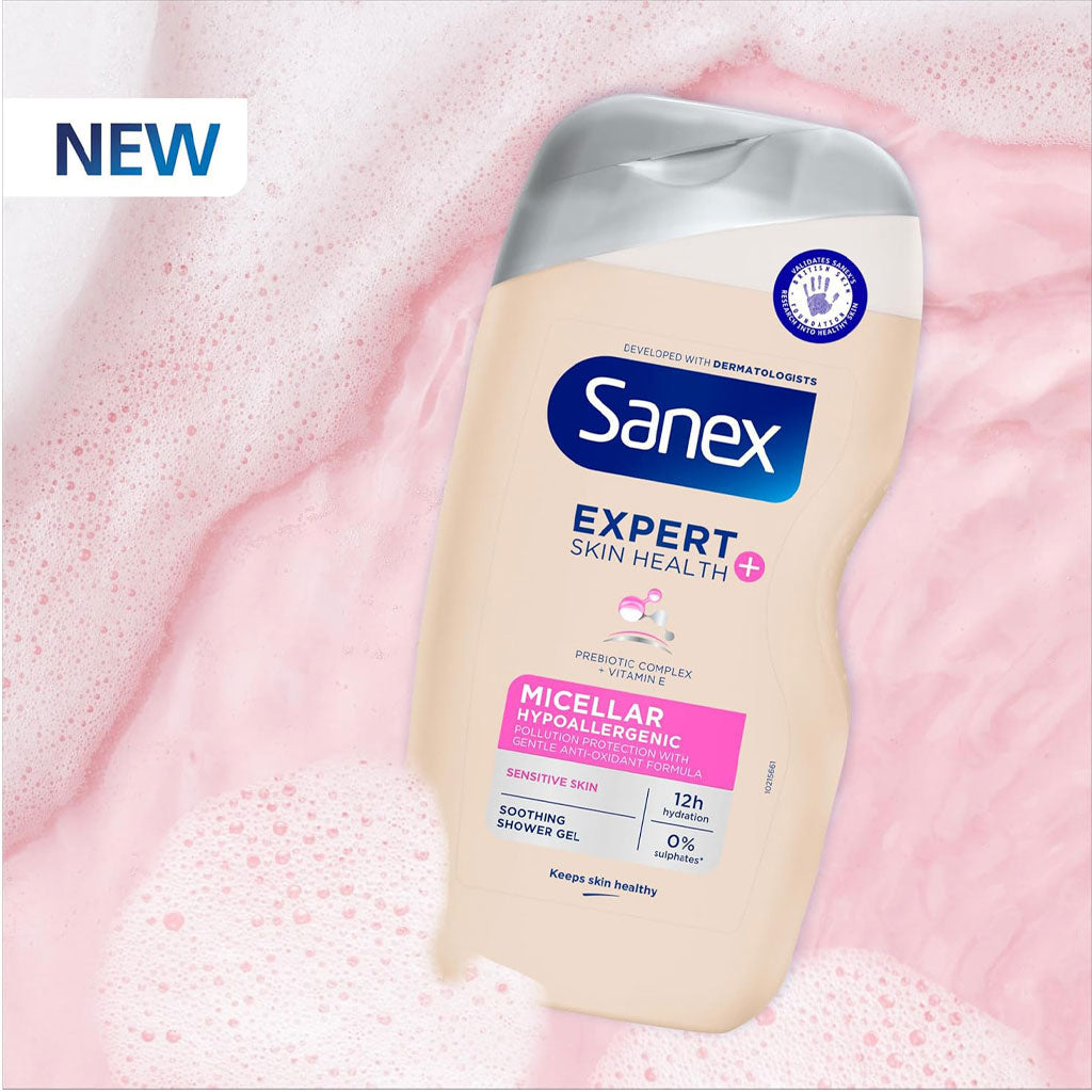 Sanex  Expert Skin Health Micellar Hypoallergenic Soothing Shower Gel