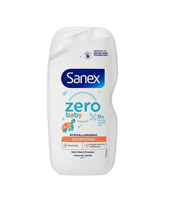 Sanex  Zero Baby Nourishing Bath Wash And Shampoo
