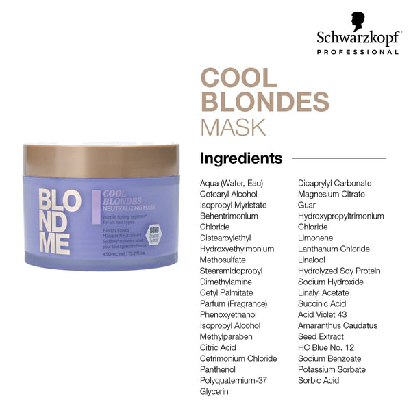 Schwarzkopf Blondme Cool Blondes Neutralizing Mask 30ml / 200ml