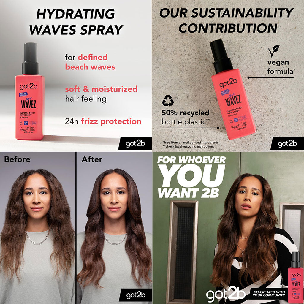 Schwarzkopf  Got2b Got Wavez Hydrating Beach Waves Spray