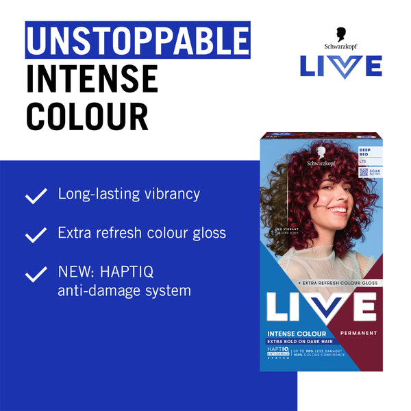 Schwarzkopf  Live Intense Colour Extra Bold On Dark Hair Permanent Hair Dye