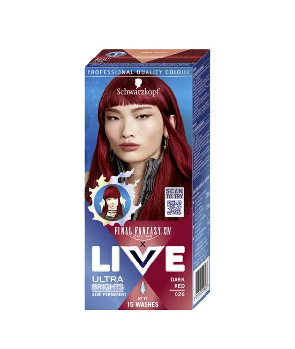schwarzkopf Live Ultra Brights Semi Permanent Dark Red 026