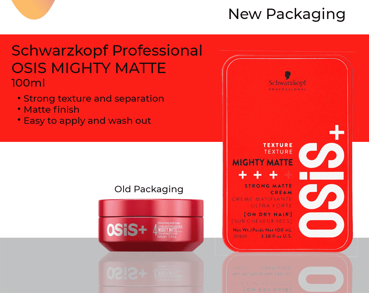 Schwarzkopf Osis Plus Texture Mighty Matte Cream 100ml