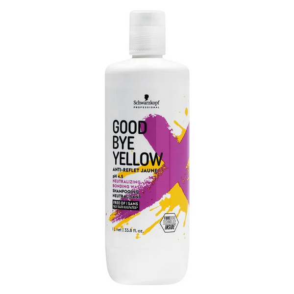 Schwarzkopf Professional Good Bye Yellow Neutralizing Wash Shampoo 300ml/1000ml - Afro Hair Boutique