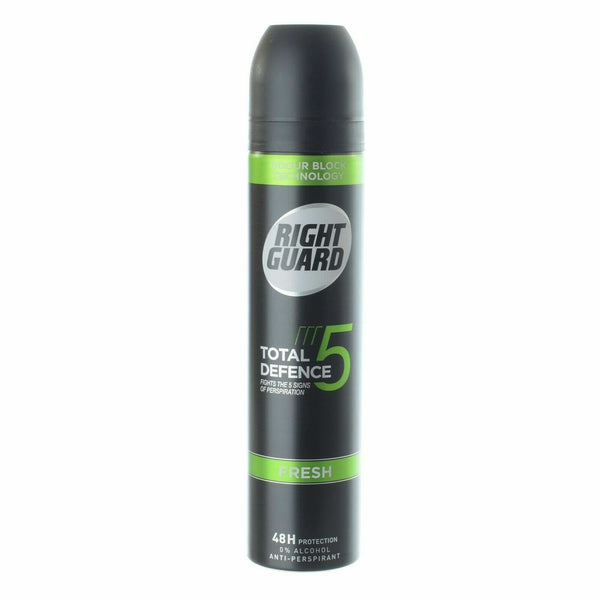 Schwarzkopf Right Guard Total Defence 5 Fresh 48H Protection Antiperspirant - 250ml - Afro Hair Boutique