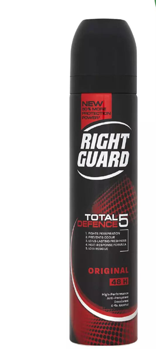 Schwarzkopf Right Guard Total Defence Original Anti Perspirant Deodorant - 250ml - Afro Hair Boutique