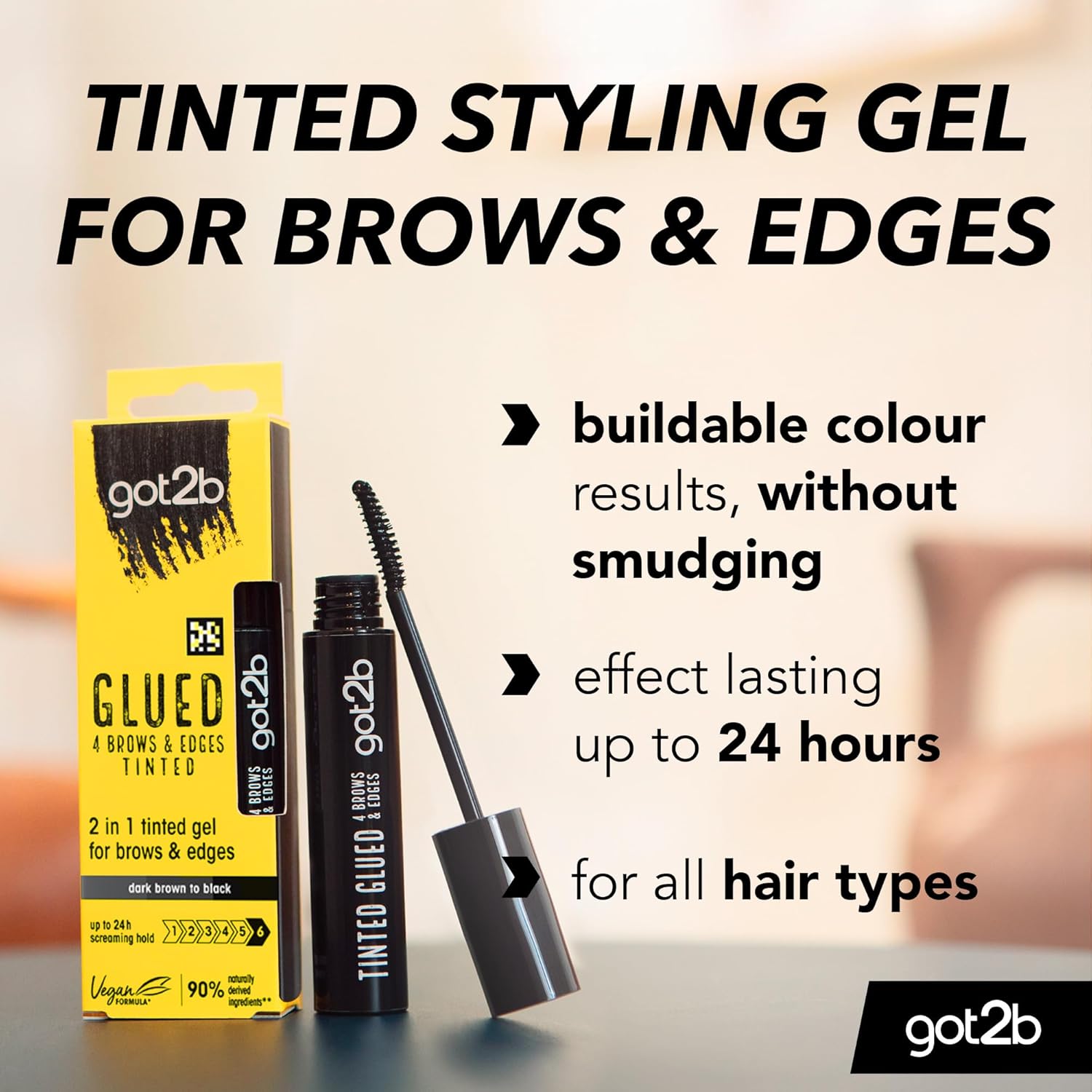 Schwarzkopf  Got2b Glued 4 Brows And Edges Tinted