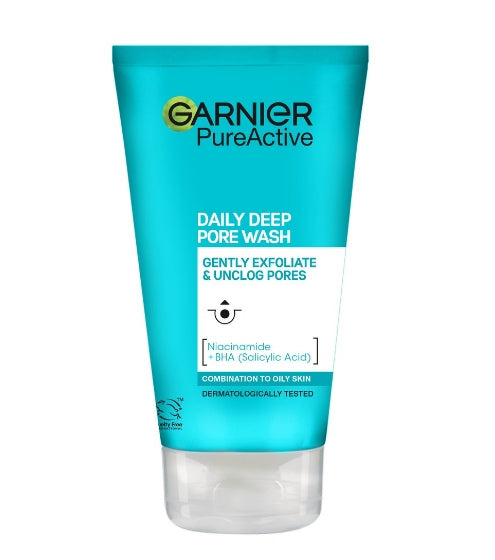 Garnier Pure Active Daily Deep Pure Wash Anti Blemish & Shine - 150ml - Afro Hair Boutique
