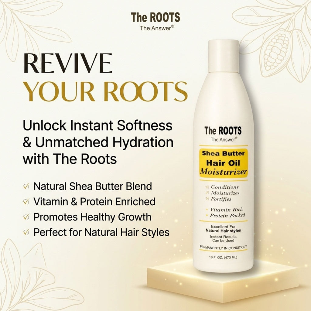 The Roots Naturelle Shea Butter Hair Oil Moisturizer