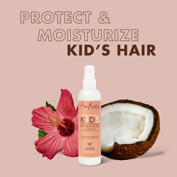 Shea Moisture Coconut & Hibiscus Kids Extra Moisturizing Detangler 237ml - Afro Hair Boutique