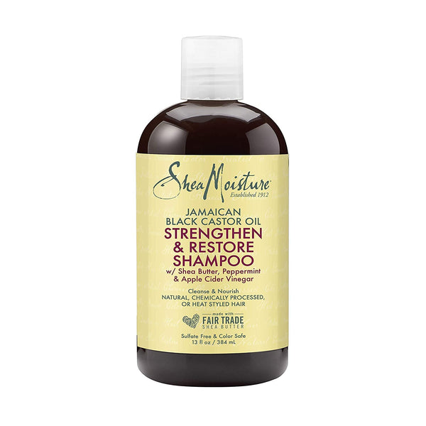 Shea Moisture Jamaican Black Castor Oil Shampoo Strengthen & Restore 482ml /384ml - Afro Hair Boutique