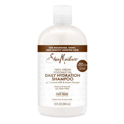 Shea Moisture 100% Virgin Coconut Oil Daily Hydration Shampoo 384ml / 13 oz