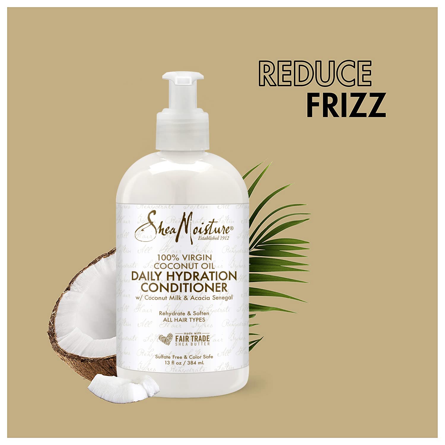Shea Moisture 100% Virgin Coconut Oil Daily Hydration Shampoo 384ml / 13 oz