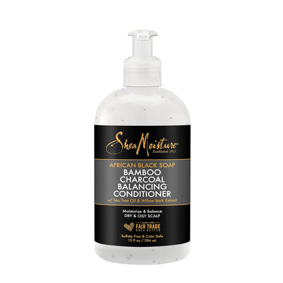 Shea Moisture African Black Soap Bamboo Charcoal Balancing Conditioner 384/577ml