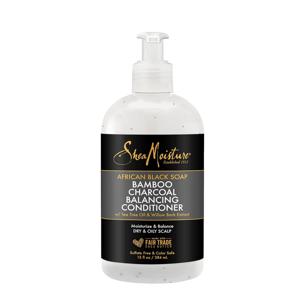 Shea Moisture African Black Soap Bamboo Charcoal Balancing Conditioner 384/577ml