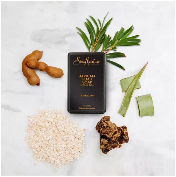 Shea Moisture African Black Soap With Shea Butter 230g - Afro Hair Boutique