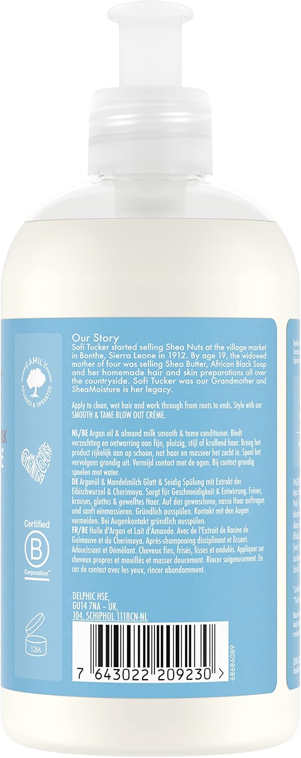 Shea Moisture Argan Oil And Almond Milk Conditioner 384ml