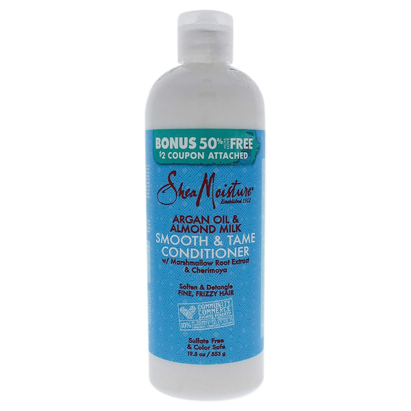 Shea Moisture Argan Oil And Almond Milk Smooth And Tame Conditioner 577ml - Afro Hair Boutique