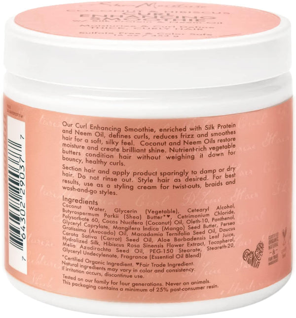 Shea Moisture Coconut And Hibiscus Curl Enhancing Smoothie 326g / 454g - Afro Hair Boutique