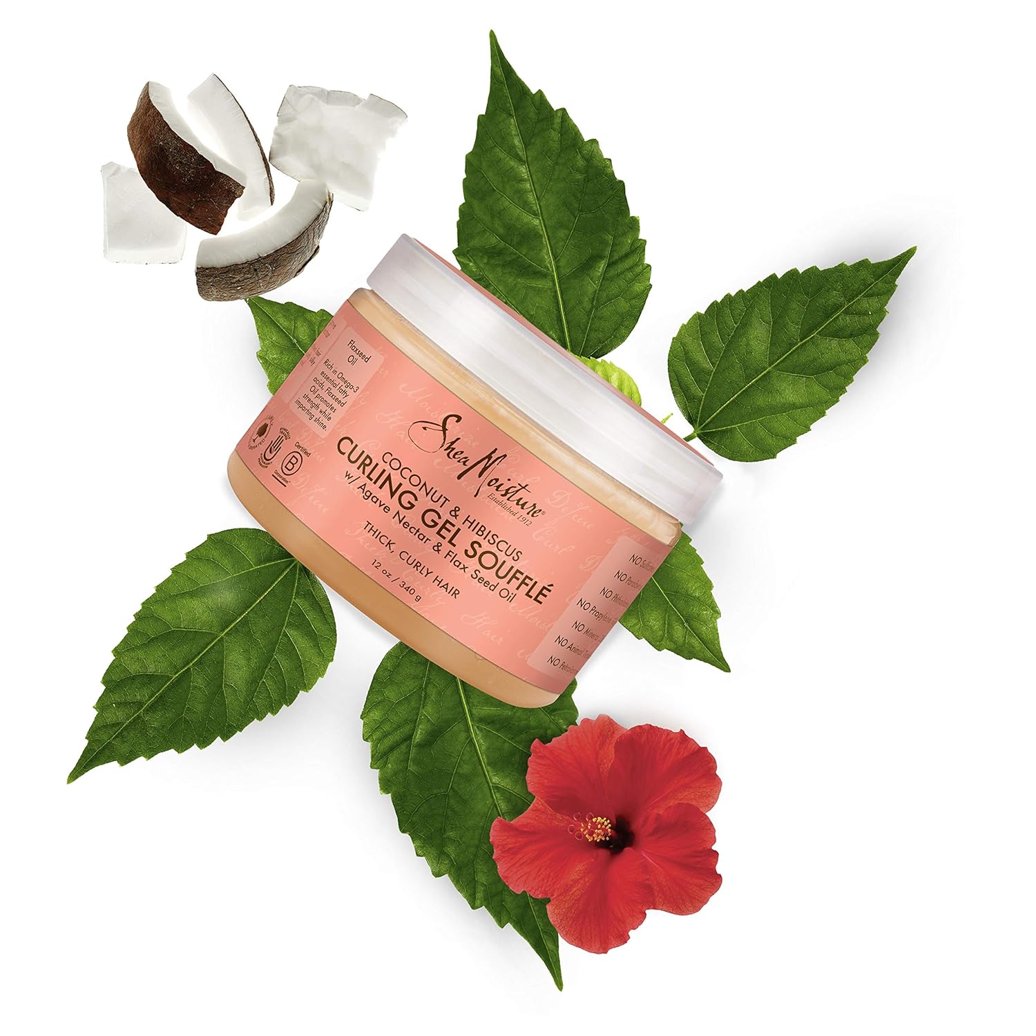 Shea Moisture Coconut And Hibiscus Curling Gel Souffle 340g