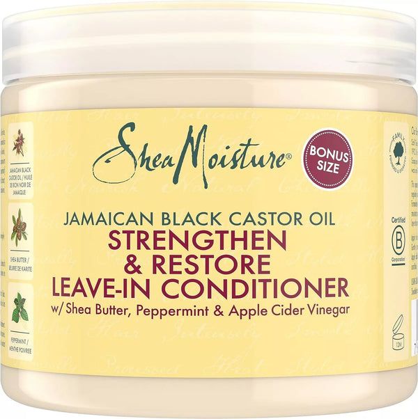 Shea Moisture  Jamaican Black Castor Oil Leave In Conditioner 312g / 453g - Afro Hair Boutique