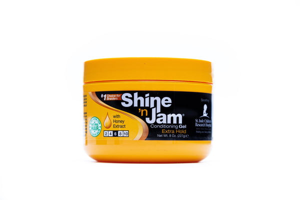 Ampro Shine N Jam Conditioning Gel Extra Hold With Honey Extract 227g-454g - Afro Hair Boutique