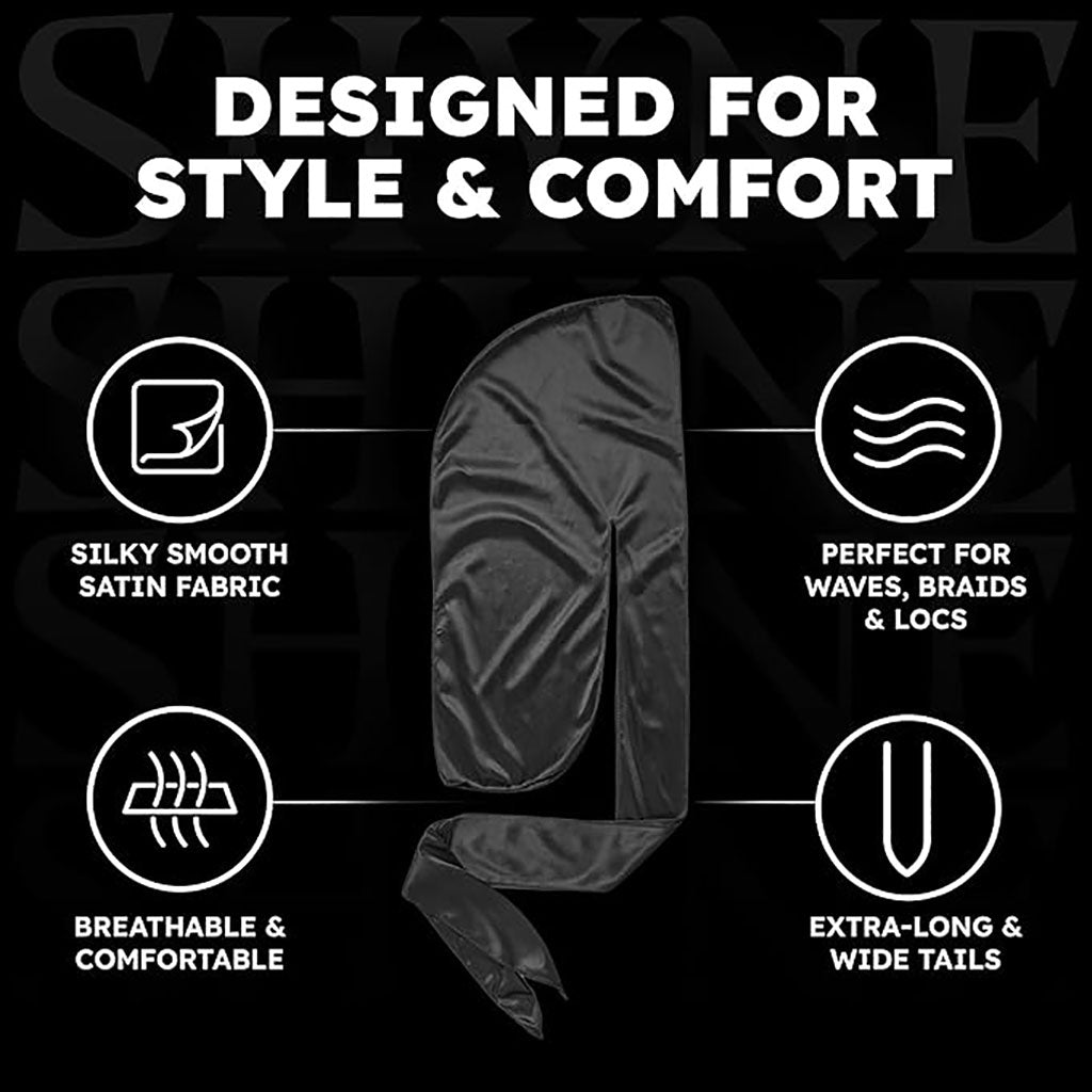 SHYNE Silky Durag For Braids And Locs