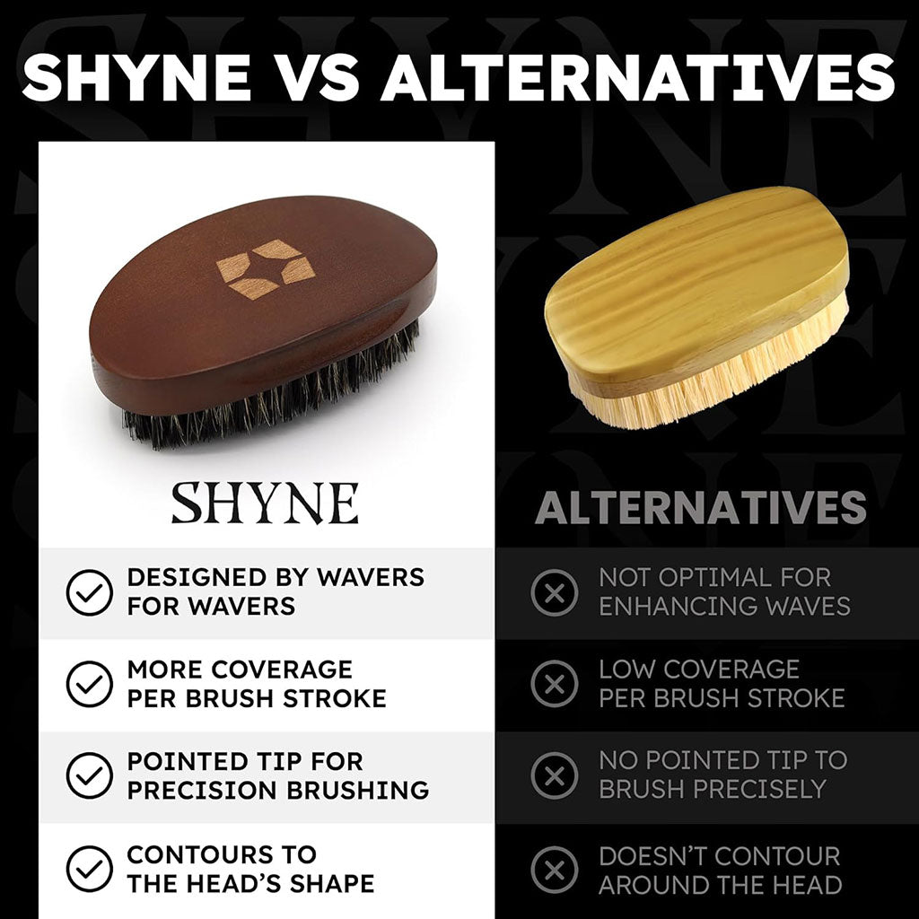 SHYNE Wave And Beard Medium Curved Hairbrush